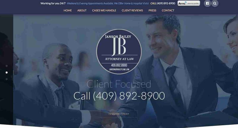 Bailey Law Firm website screenshot